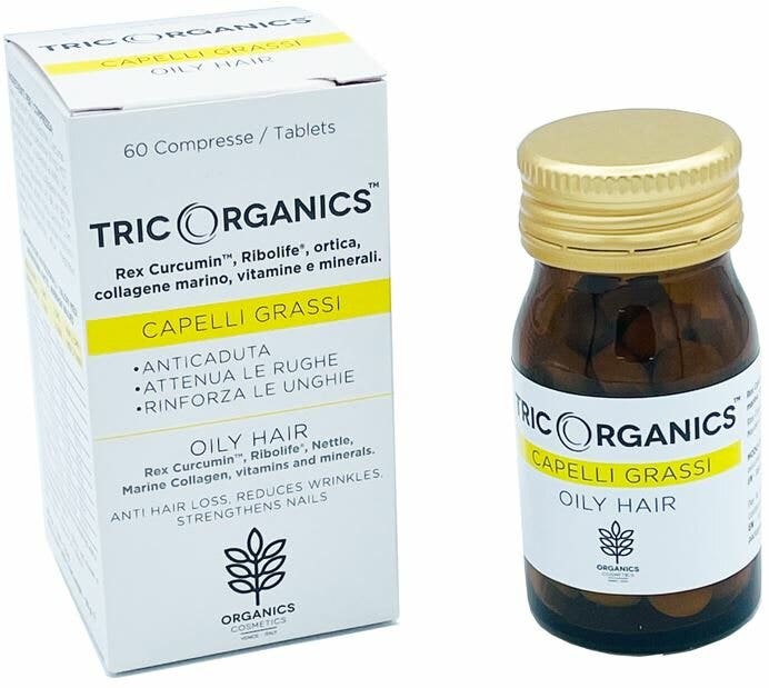 Organics Cosmetics Tricorganics Capelli Grassi 60 Compresse-1