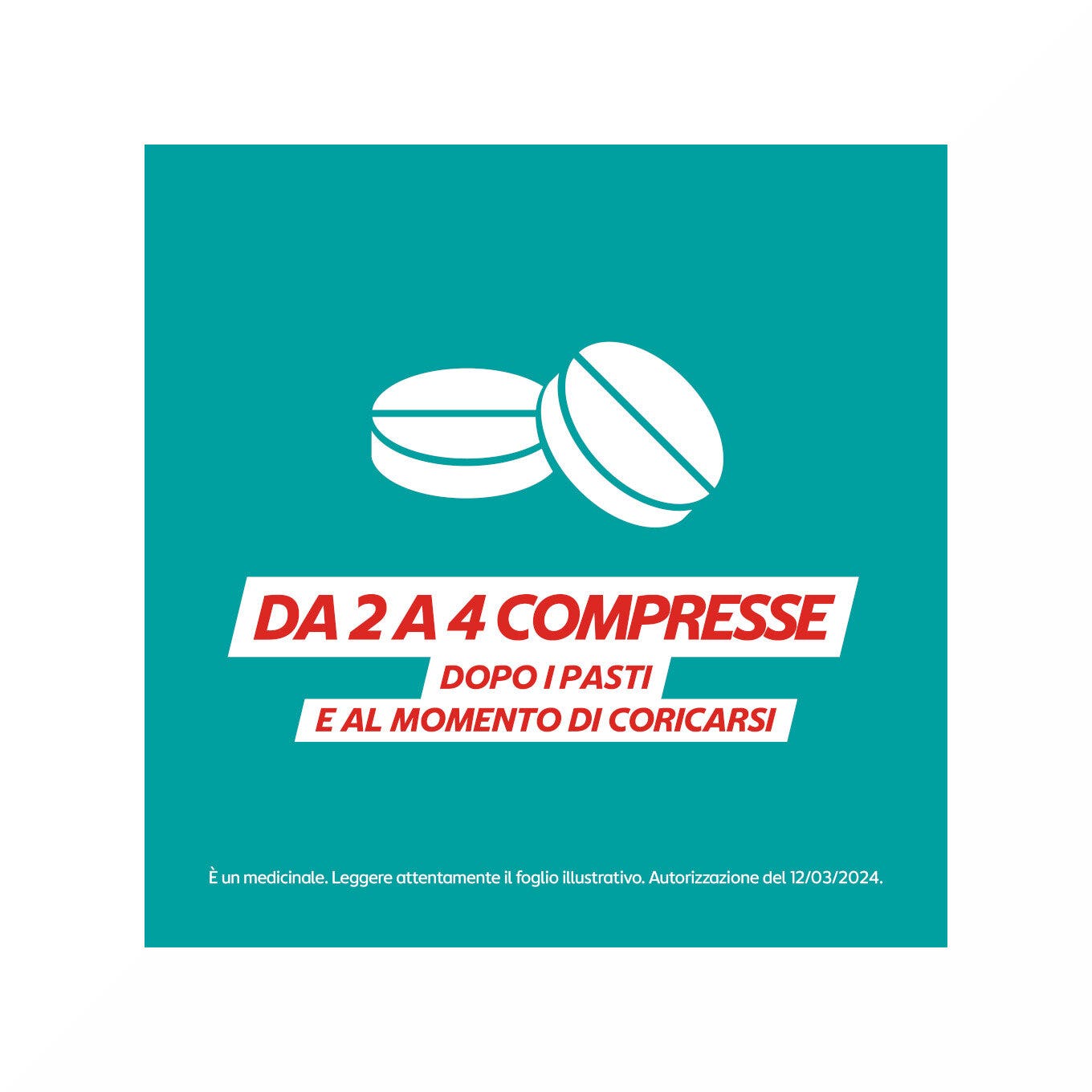 Gaviscon 24 Compresse Gusto Fragola 250+133,5mg-5