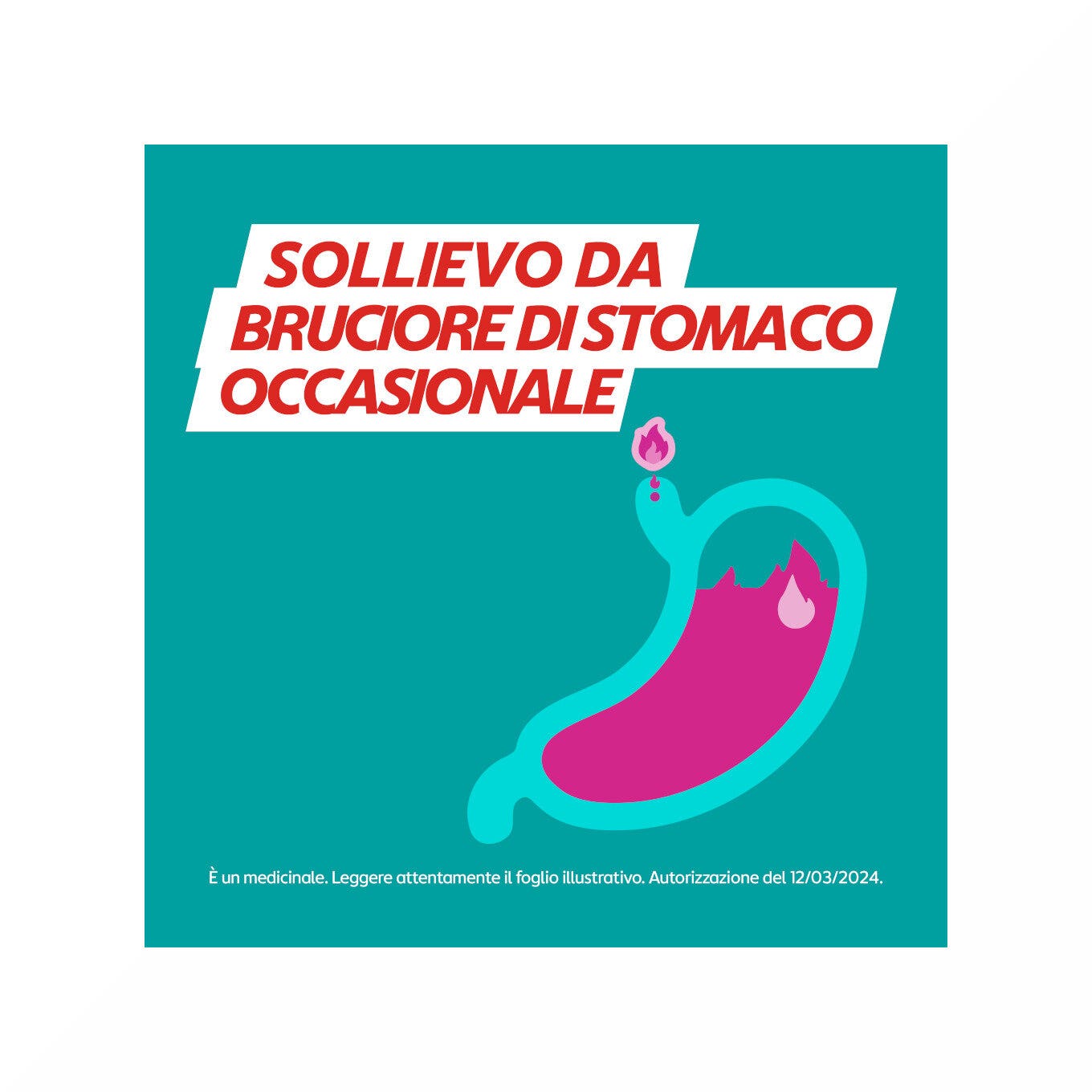 Gaviscon 24 Compresse Gusto Fragola 250+133,5mg-6