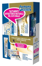 Forhans Kit Lattoferrina Dentifricio + Collutorio + 1 Spazzolino-1