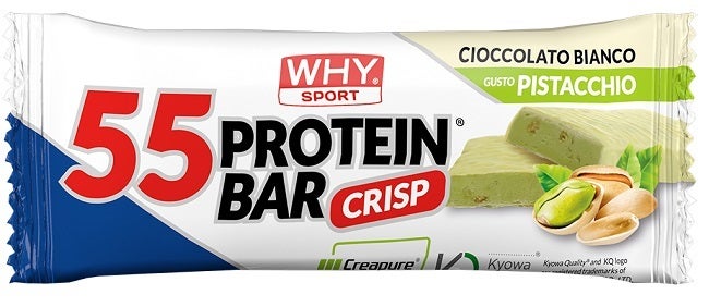 Why Sport Barretta Proteica 55 Cioccolato Bianco e Pistacchio 55g-1