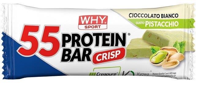 Why Sport Barretta Proteica 55 Cioccolato Bianco e Pistacchio 55g-1