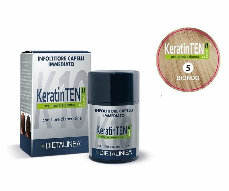 Dietalinea Keratin Ten Infoltitore Capelli Immediato Per Uomo E Donna Colore 5 Biondo-1