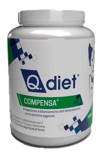 Q Diet Compensa Polvere Alimento Complementare Minerale Cani/Gatti 1000g-3