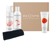 Beonme Set Pulizia Viso Mousse Detergente 150ml + Acqua Micellare 200ml + Gel Scrub 75ml + Lavetta In Spugna-1