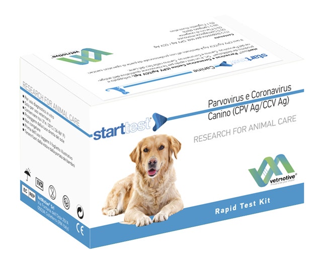 VetMotive Start Test Parvovirus e Coronavirus Canino (Ag) 5 Kit Test-1
