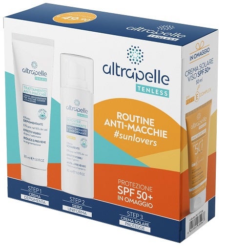 Altrapelle Tenless Crema 30ml + Siero 30ml + Crema Solare 50 ml SPF50+-1