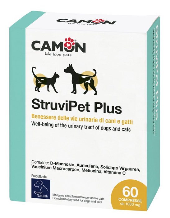 Camon StruviPet Plus Alimento Complementare Per Cani/Gatti 60 Compresse-1