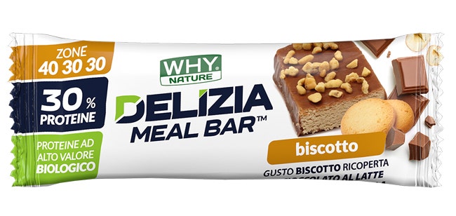 Whynature Delizia Meal Barretta Proteica Biscotto 50g-1