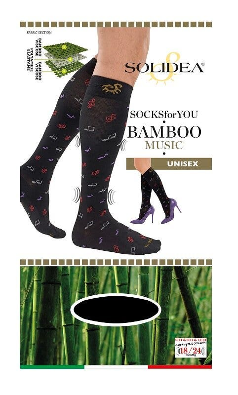 SOCKS FY BAMBOO MUSIC NERO L-2