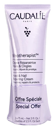 Caudalie Vinotherapist Crema Riparatrice Mani & Unghie 2x75ml-1