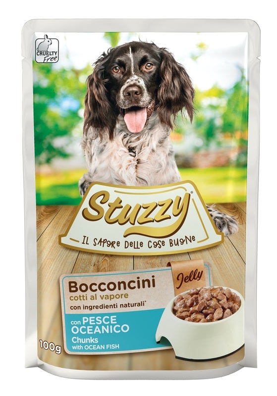 Stuzzy Bocconcini Jelly Con Pesce Oceanico Per Cani Adulti Bustina 100g-1