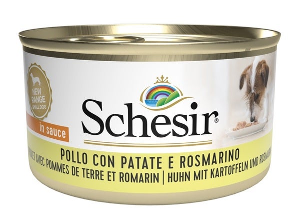 Schesir Pollo Con Patate E Rosmarino Cibo Umido Cani Adulti Lattina 85g-1