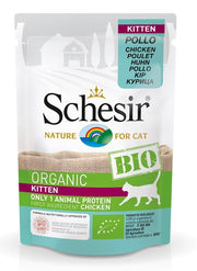 Schesir Organic Bio Paté Al Pollo Per Gattini Bustina 85g-1