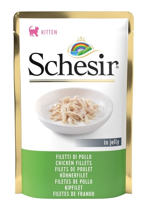 Schesir Filetti Di Pollo In Jelly Cibo Umido Gatti Adulti Bustina 85g-1