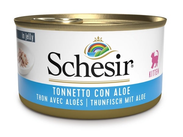 Schesir Tonnetto Con Aloe Cibo Umido Per Gattini Lattina 85g-1