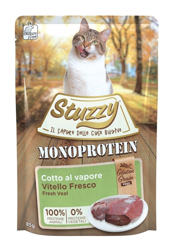 Stuzzy Monoprotein Bocconcini Con Vitello Per Gatti Adulti Bustina 85g-1