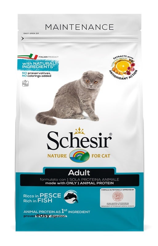 Schesir Mantenimento Croccantini Con Pesce Per Gatti Adulti Sacco 1,5kg-1