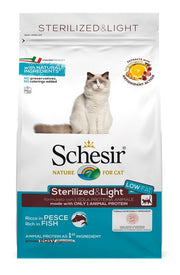 Schesir Sterilized&Light Croccantini Con Pesce Per Gatti Adulti Sacco 1,5kg-1
