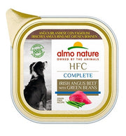 Almo Nature HCF Complete Angus Irlandese Con Fagiolini Per Cani Adulti Vaschetta 85g-1