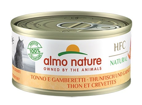 Almo Nature HFC Natural Cibo Umido Tonno E Gamberetti Per Gatti Adulti Lattina 280g-1