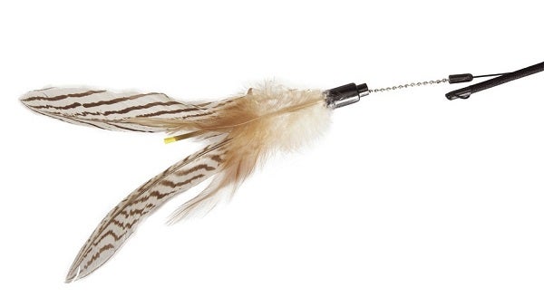 Camon Gioco Per Gatti Cannetta Lunga Con Piuma 1 Pezzo-1