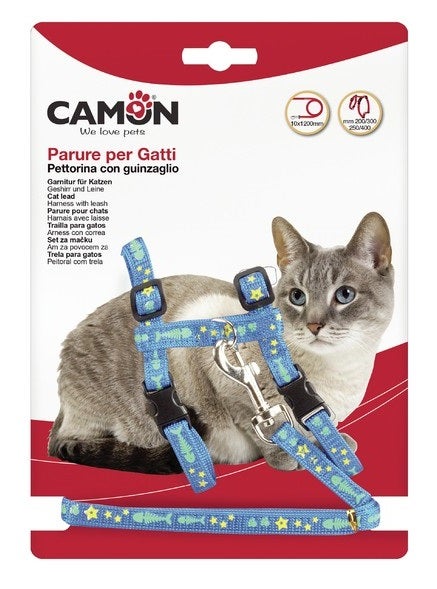Camon Parure Pettorina+Guinzaglio Per Gatti-1