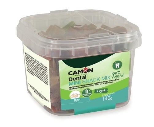Camon Dental Snack Forma Mini Dentini Con Riso Per Cani 140g-1