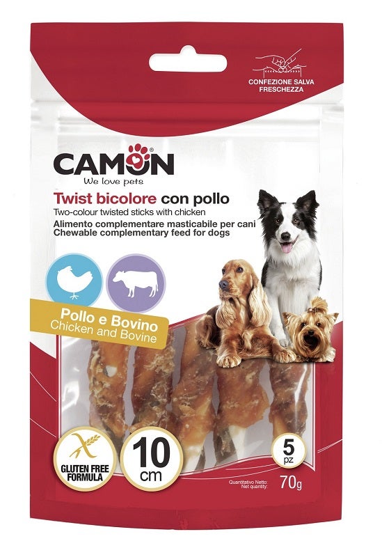 TWIST BICOLORE C/POLLO 10CM 5P-1
