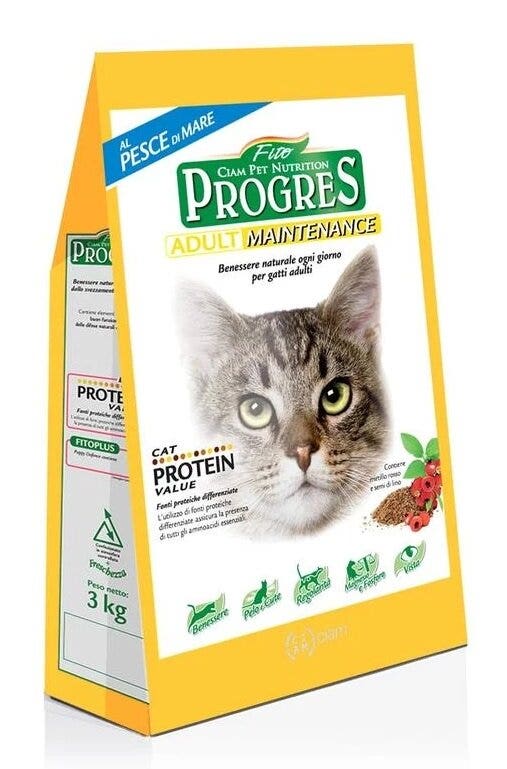 Fito Progress Adult Sensitive Pesce Di Mare Cibo Secco Gatti Sacco 10kg-1