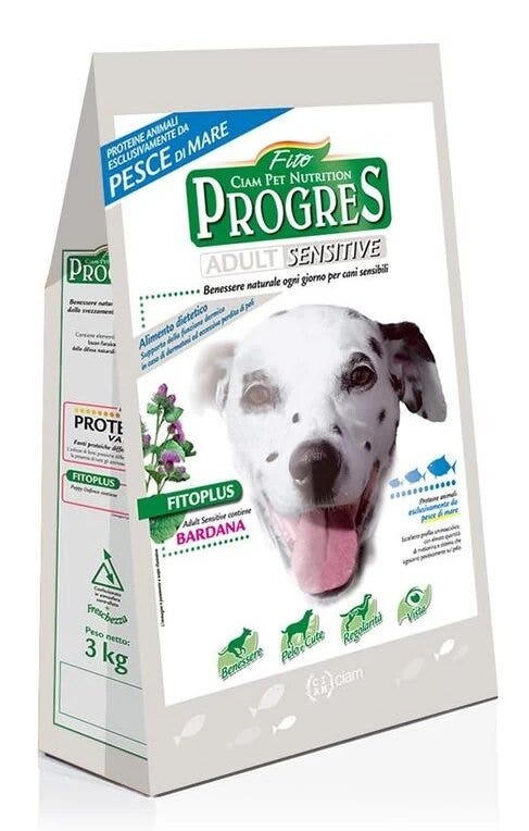 Fito Progress Adult Sensitive Pesce Di Mare Cibo Secco Cani Sacco 12kg-1