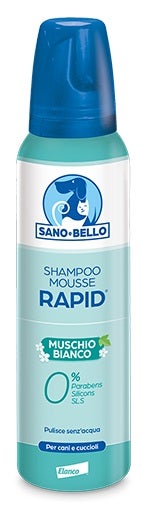 Shampoo Mousse Rapid Sano E Bello Muschio Bianco 300ml-1