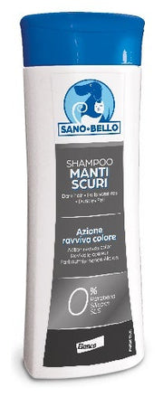 Elanco Sano E Bello Shampoo Manti Scuri Per Cani E Gatti 250ml-1