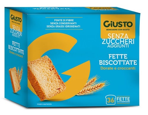 Giusto Senza Zuccheri Aggiunti Fette Biscottate 300g-1