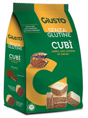 Giusto Senza Glutine Cubì Wafer Al Cacao 250g-1
