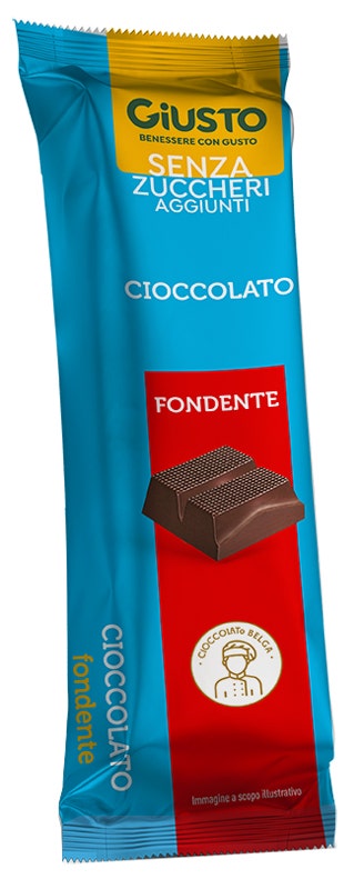 Giusto Senza Zucchero Barretta Cioccolato Fondente 42g-1