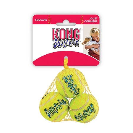 Kong Squekair Tennis Balls Taglia S Gioco Per Cani 3 Palline-1