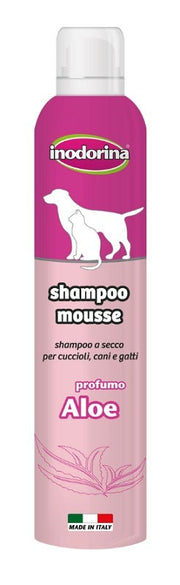 Inodorina Shampoo Mousse All'Aloe Per Cani/Gatti 300ml-1