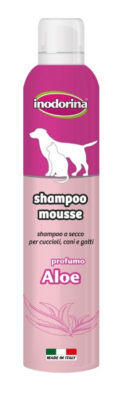 Inodorina Shampoo Mousse All'Aloe Per Cani/Gatti 300ml-1