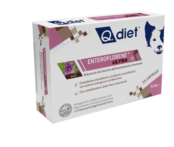 Q.Vet Enteroflorene Ultra Per Cani 15 Capsule-1