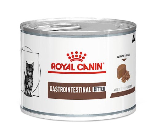 Royal Canin Veterinary Gastrontestinal Kitten Mousse Ultra Soft Per Gattini Lattina 195g-1