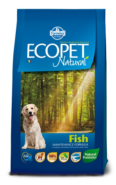 Ecopet Natural Fish Medium Cibo Secco Per Cani Adulti Sacco 12Kg-1