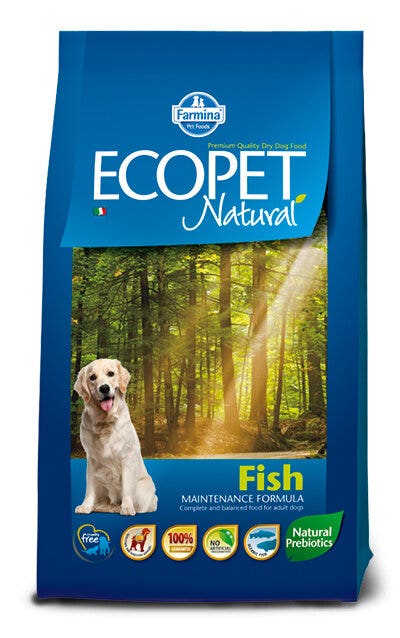 Ecopet Natural Fish Medium Cibo Secco Per Cani Adulti Sacco 12Kg-2