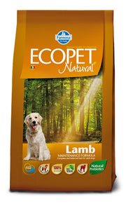 Ecopet Natural Lamb Medium Cibo Secco Per Cani Adulti Sacco 12Kg-1