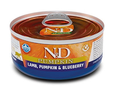 Farmina Natural & Delicious Pumpkin Con Agnello Zucca E Mirtillo Per Gatti Adulti 80g-1