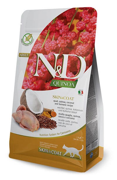 N&D CAT QUINOA SK&CO QUAIL 5KG-2