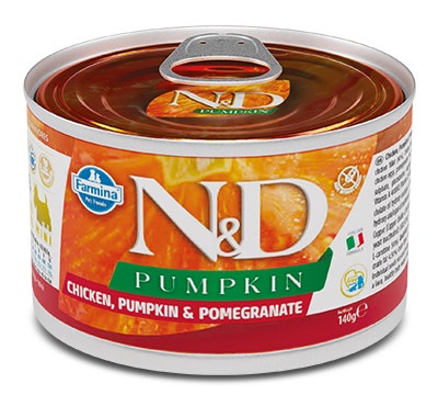 Farmina Natural & Delicious Pumpkin Puppy Con Pollo Zucca E Melograno Per Cani Cuccioli 140g-1