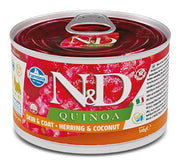 Farmina Natural & Delicious Quinoa Skin & Coat Mini Con Aringa E Cocco Per Cani Adulti 140g-1