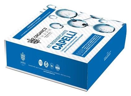 Organics Pharm Kit Ridensificante 4 Fiale Capelli + Shampoo 150ml + Patch -1