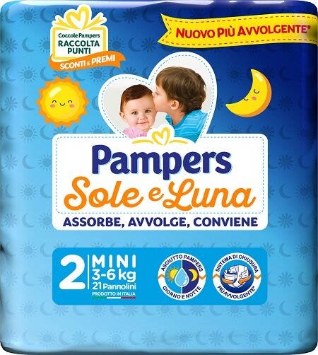 Pampers Sole Luna Pannolini Mini 21 Pezzi 3-6kg-1